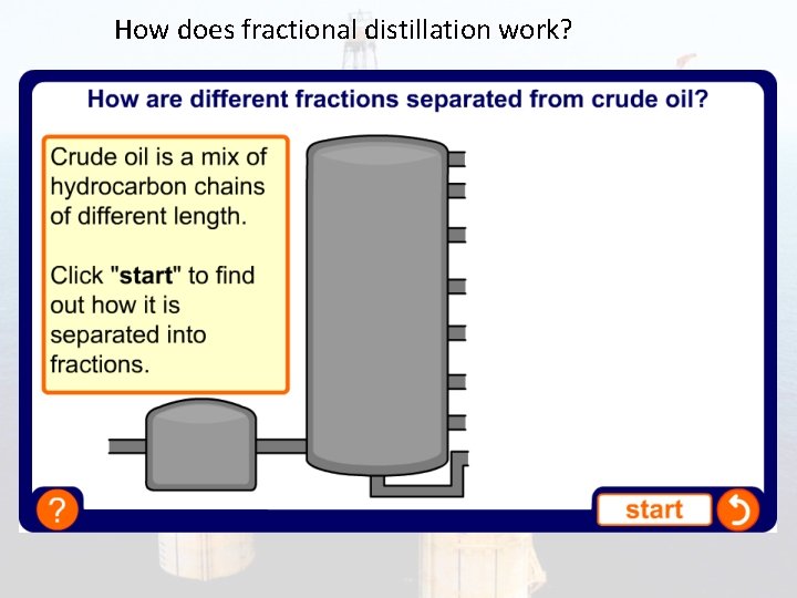 How does fractional distillation work? 