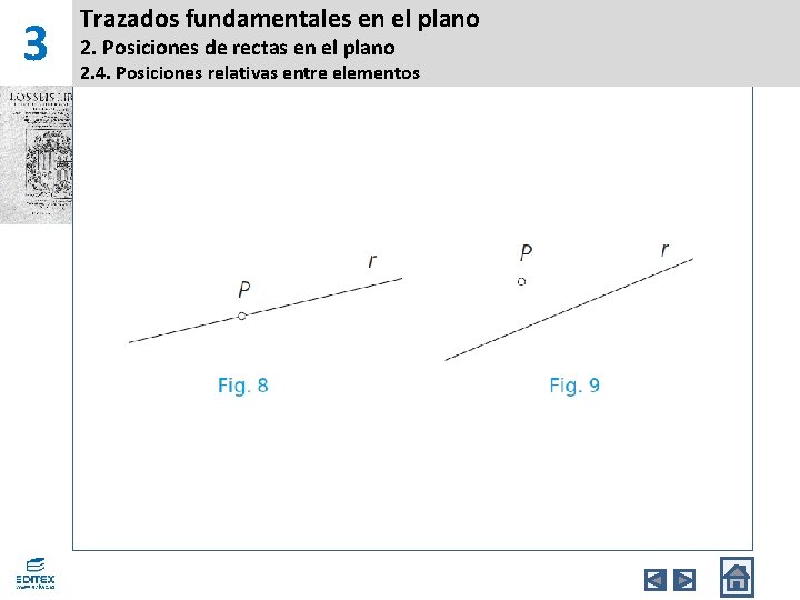 3 Trazados fundamentales en el plano 2. Posiciones de rectas en el plano 2. 3 Trazados fundamentales en el plano 2. Posiciones de rectas en el plano 2.