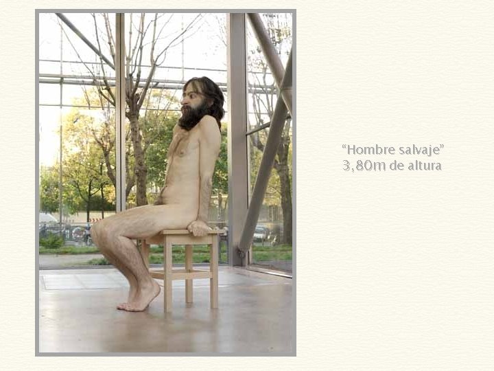 “Hombre salvaje” 3, 80 m de altura 