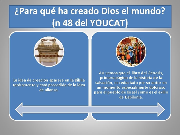 ¿Para qué ha creado Dios el mundo? (n 48 del YOUCAT) La idea de