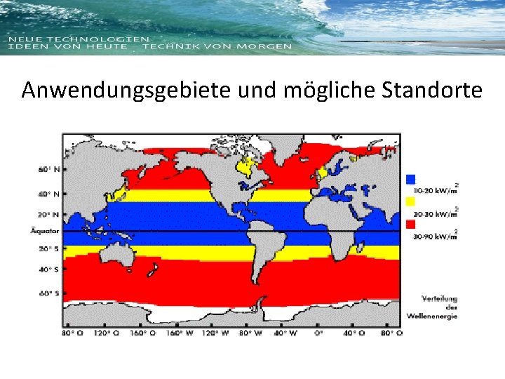 Anwendungsgebiete und mögliche Standorte 