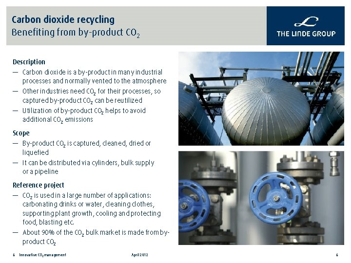 Clean Technology by Linde CO 2 Supply Milk