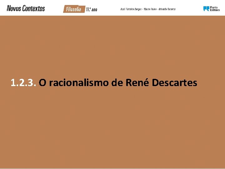 1. 2. 3. O racionalismo de René Descartes 1. 2. 3. O racionalismo de René Descartes