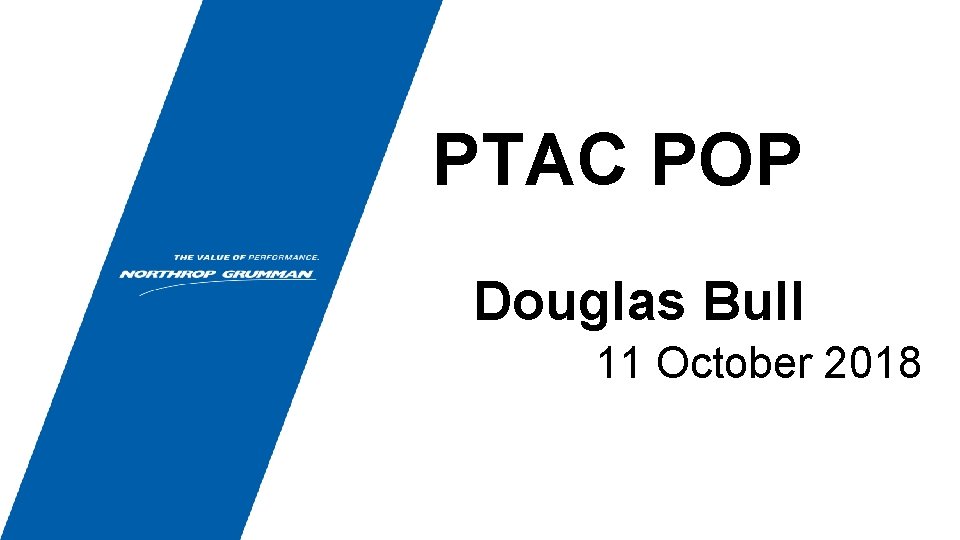 PTAC POP Douglas Bull 11 October 2018 