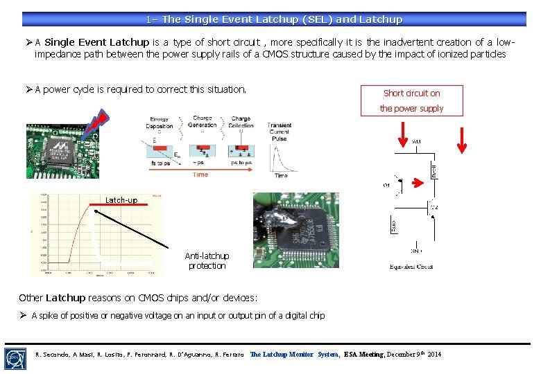 1– The Single Event Latchup (SEL) and Latchup Ø A Single Event Latchup is