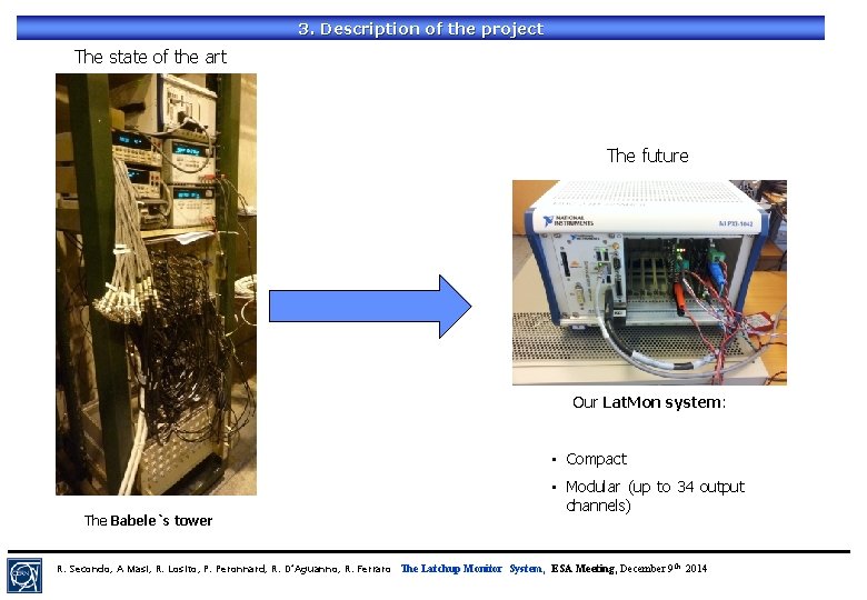 3. Description of the project The state of the art The future Our Lat.