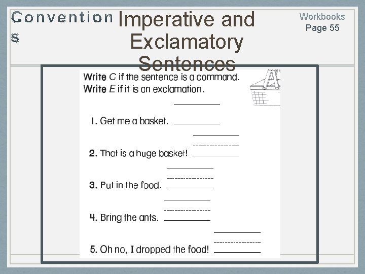 Imperative and Exclamatory Sentences Workbooks Page 55 