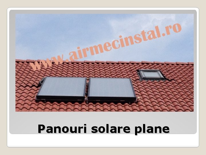 Panouri solare plane 