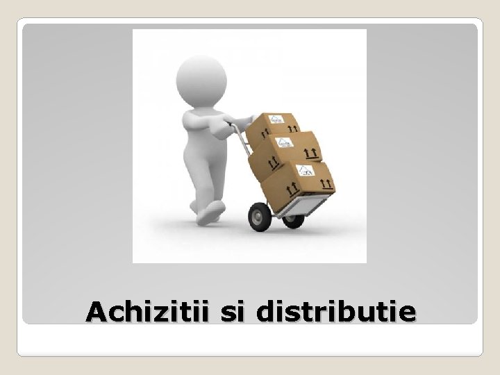 Achizitii si distributie 
