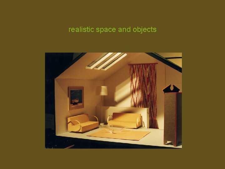 realistic space and objects 