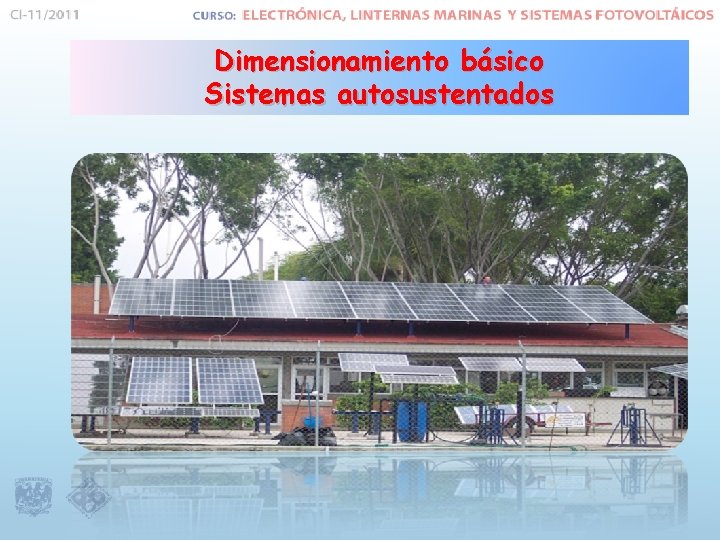 Dimensionamiento básico Sistemas autosustentados 