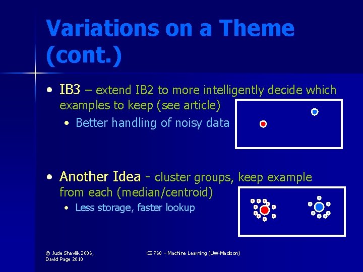 Variations on a Theme (cont. ) • IB 3 – extend IB 2 to