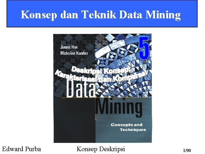 Konsep dan Teknik Data Mining Edward Purba Konsep Deskripsi 1/90 