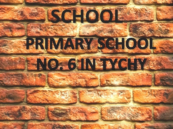 SCHOOL PRIMARY SCHOOL NO. 6 IN TYCHY 