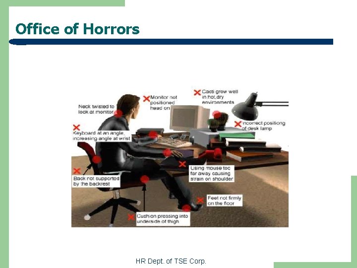 Office of Horrors HR Dept. of TSE Corp. 
