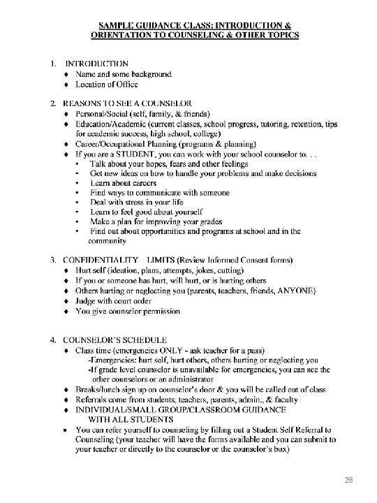 Counseling Department Manual Agueda I Johnston Middle School