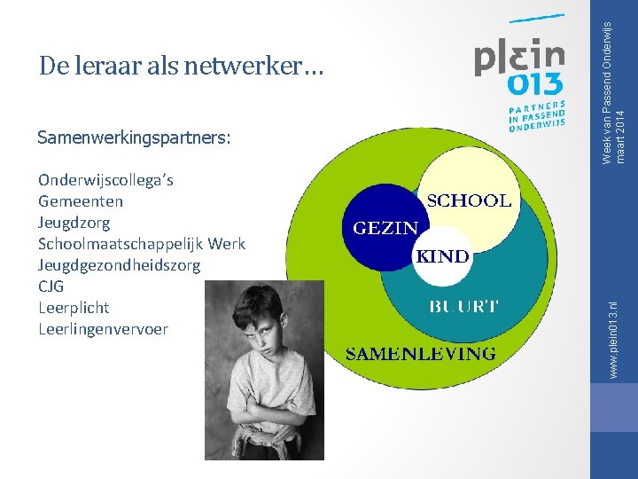 Onderwijscollega’s Gemeenten Jeugdzorg Schoolmaatschappelijk Werk Jeugdgezondheidszorg CJG Leerplicht Leerlingenvervoer Week van Passend Onderwijs maart Onderwijscollega’s Gemeenten Jeugdzorg Schoolmaatschappelijk Werk Jeugdgezondheidszorg CJG Leerplicht Leerlingenvervoer Week van Passend Onderwijs maart