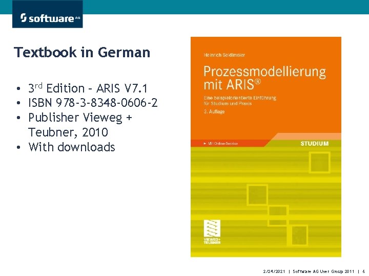 Textbook in German • 3 rd Edition – ARIS V 7. 1 • ISBN