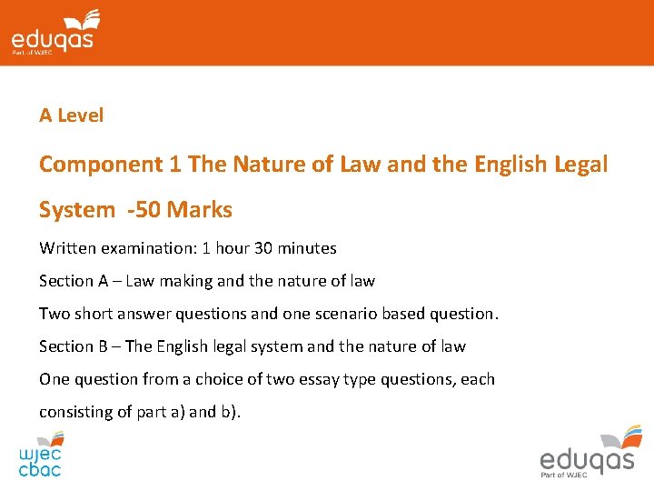 A Level Component 1 The Nature of Law and the English Legal System -50