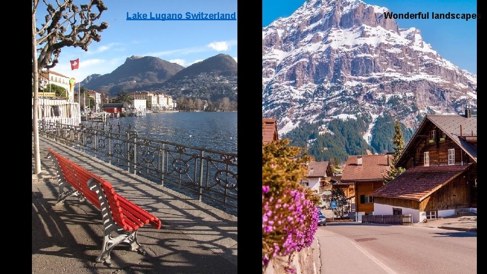 Lake Lugano Switzerland Wonderful landscapes 