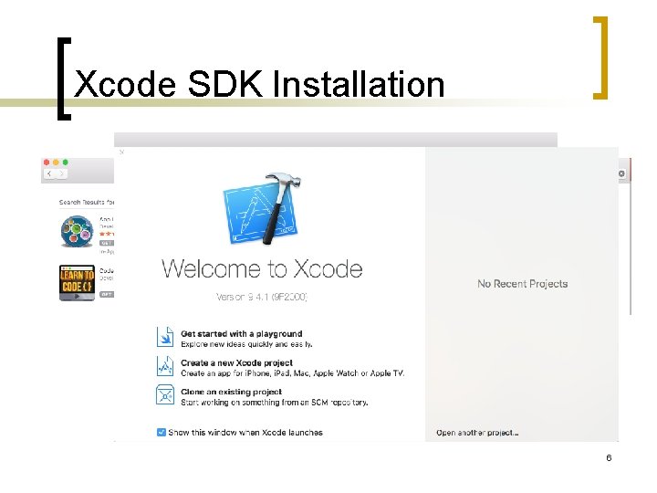 Xcode SDK Installation 6 