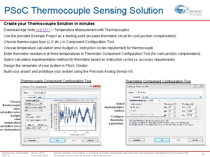 PSo. C Thermocouple Sensing Solution Create your Thermocouple Solution in minutes Download App Note
