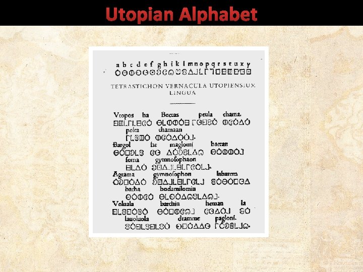 Utopian Alphabet 