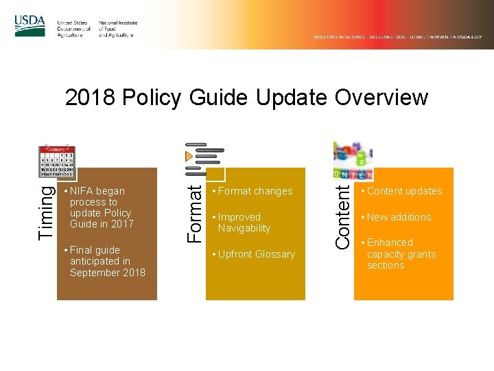 • Final guide anticipated in September 2018 • Format changes • Improved Navigability • Final guide anticipated in September 2018 • Format changes • Improved Navigability