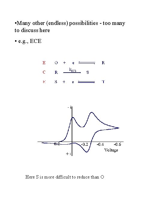  • Many other (endless) possibilities - too many to discuss here • e.