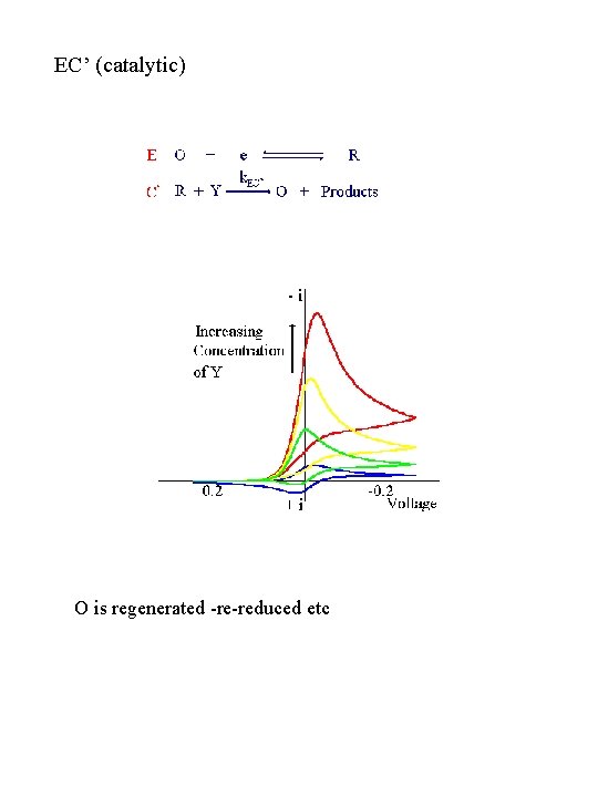 EC’ (catalytic) O is regenerated -re-reduced etc 