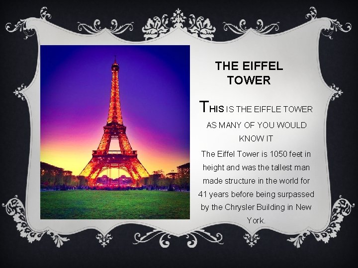 v file: ///. file/id=6571367. 1124 6072 THE EIFFEL TOWER THIS IS THE EIFFLE TOWER