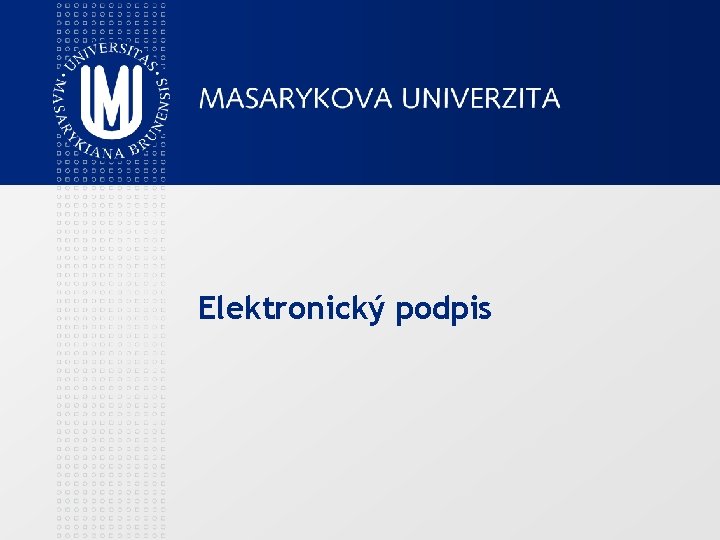 Elektronický podpis 