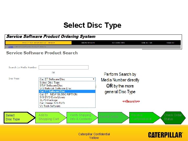 Select Disc Type Select Disc Type Add to Shopping Cart Verify Shipping Info &