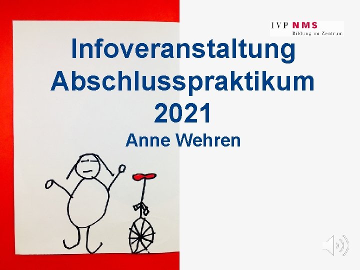 Infoveranstaltung Abschlusspraktikum 2021 Anne Wehren 