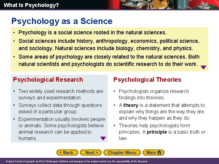 What Is Psychology? Psychology as a Science • Psychology is a social science rooted What Is Psychology? Psychology as a Science • Psychology is a social science rooted