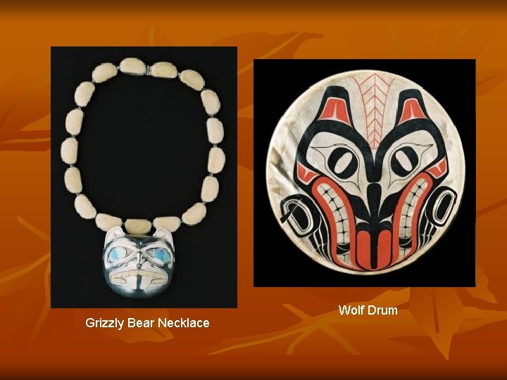 Grizzly Bear Necklace Wolf Drum 