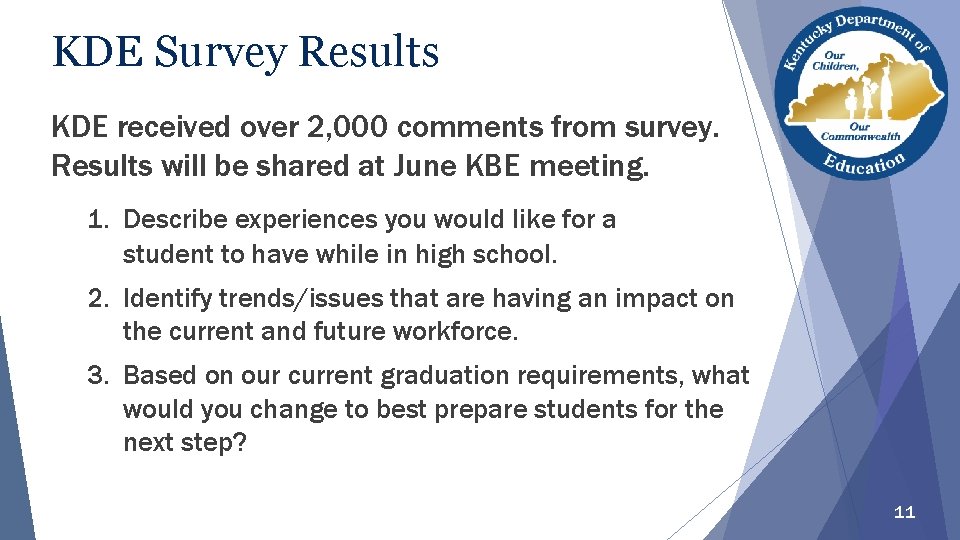 KDE Survey Results KDE received over 2, 000 comments from survey. Results will be