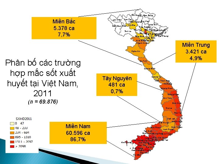 Ha Giang Miền Bắc 5. 378 ca 7, 7% Cao Bang Lao Cai Tuyen