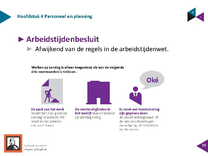 Hoofdstuk 4 Personeel en planning ► Arbeidstijdenbesluit ► Afwijkend van de regels in de Hoofdstuk 4 Personeel en planning ► Arbeidstijdenbesluit ► Afwijkend van de regels in de