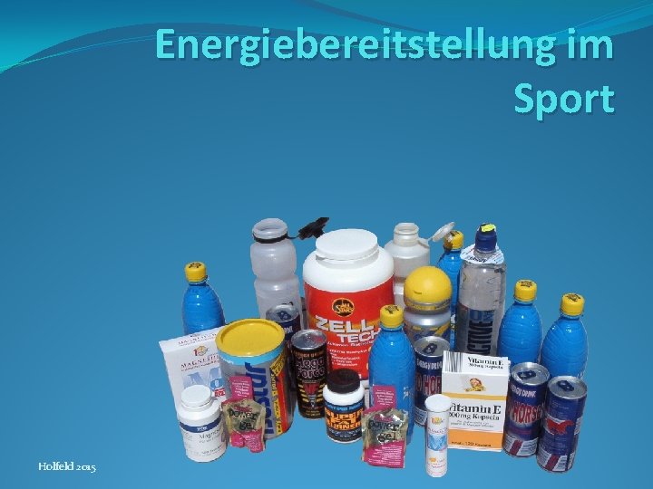 Energiebereitstellung im Sport Holfeld 2015 