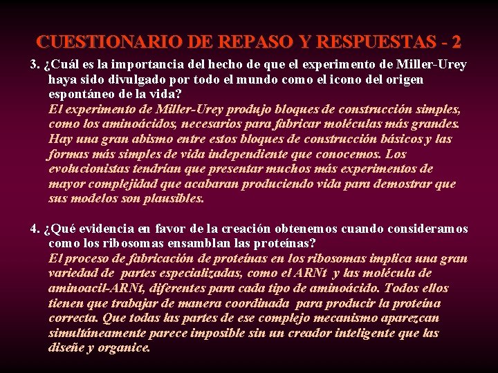 CUESTIONARIO DE REPASO Y RESPUESTAS - 2 3. ¿Cuál es la importancia del hecho