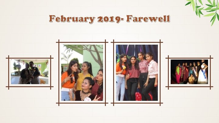 February 2019 - Farewell 