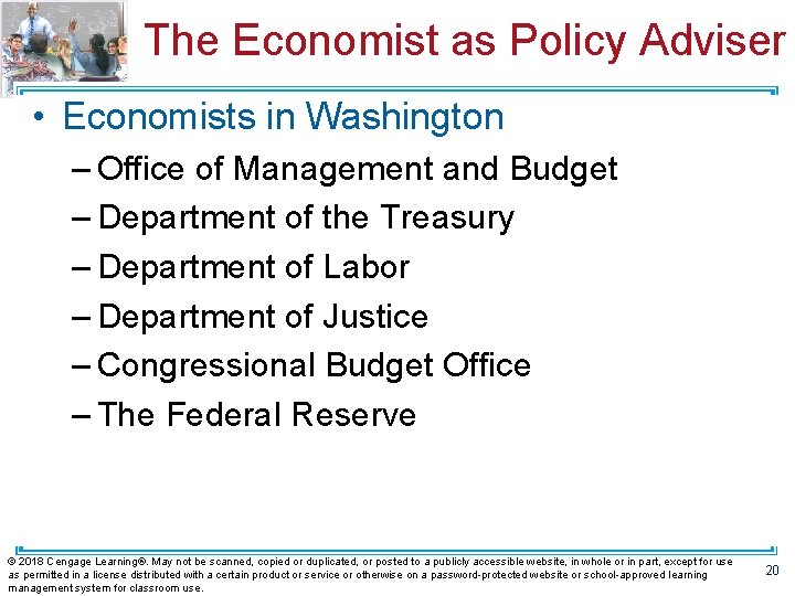 The Economist as Policy Adviser • Economists in Washington – Office of Management and The Economist as Policy Adviser • Economists in Washington – Office of Management and