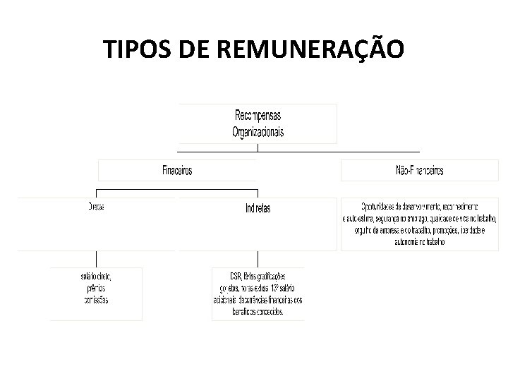 TIPOS DE REMUNERAÇÃO 