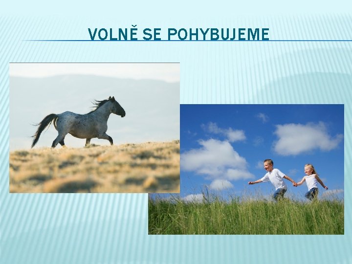 VOLNĚ SE POHYBUJEME 