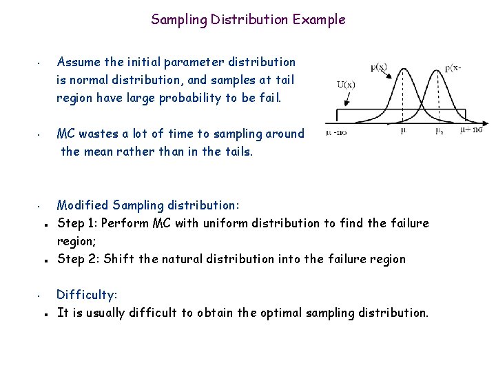 Sampling Distribution Example Assume the initial parameter distribution is normal distribution, and samples at Sampling Distribution Example Assume the initial parameter distribution is normal distribution, and samples at