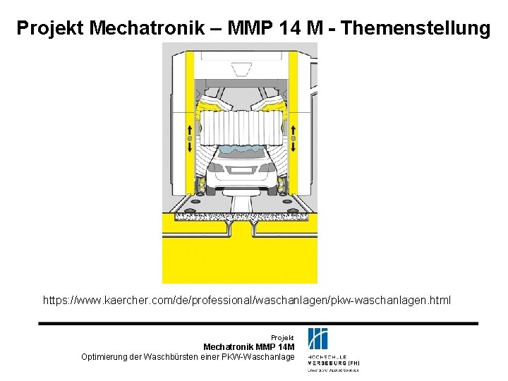 Projekt Mechatronik – MMP 14 M - Themenstellung https: //www. kaercher. com/de/professional/waschanlagen/pkw-waschanlagen. html Projekt