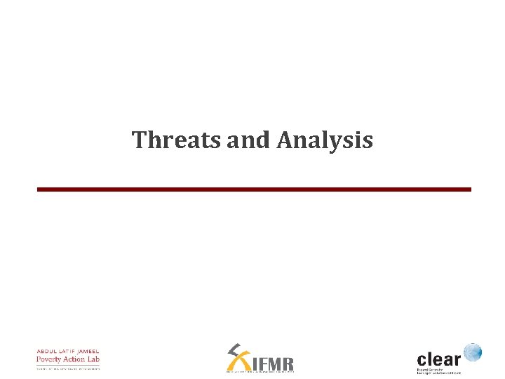Threats and Analysis 