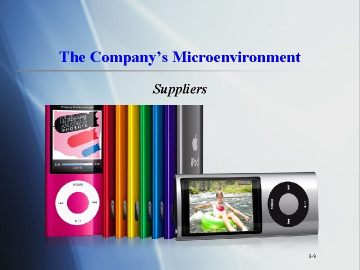 The Company’s Microenvironment Suppliers 3 -9 