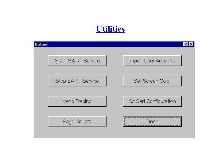 Utilities 